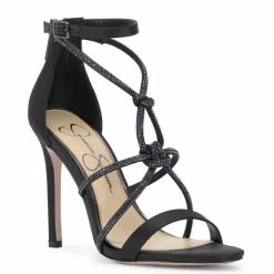 Best deal 🤩 Jessica Simpson Josy Rhinestone Knot Strappy 👗 Dress 🩴 Sandals Champagne 🔥 -Jessica Simpson shop unnamed file 99