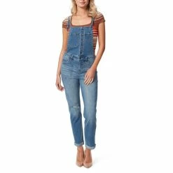 Coupon 👏 Jessica Simpson Taylor Sleeveless Front Button Overalls Love Language 💯